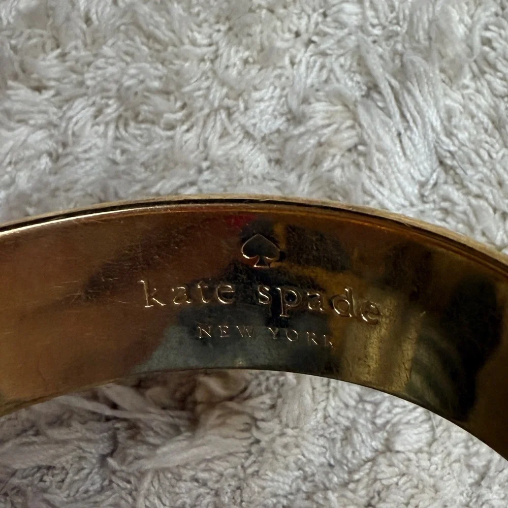 Kate Spade Black and Gold Cuff Bracelet